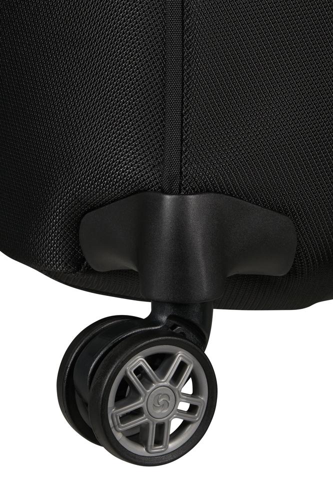 Samsonite Re-Lite myk Utvidbar kabinkoffert med 4 hjul 55 cm Svart-Myke kofferter-BagBrokers