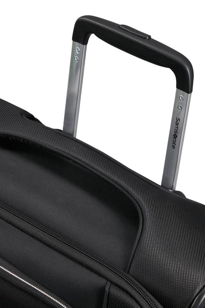 Samsonite Re-Lite myk Utvidbar kabinkoffert med 4 hjul 55 cm Svart-Myke kofferter-BagBrokers