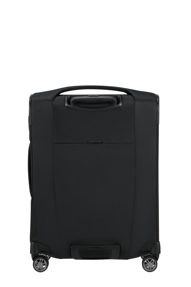 Samsonite Re-Lite myk Utvidbar kabinkoffert med 4 hjul 55 cm Svart-Myke kofferter-BagBrokers