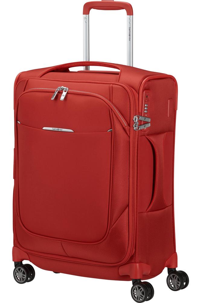 Samsonite Re-Lite myk Utvidbar kabinkoffert med 4 hjul 55 cm Valmuerød-Myke kofferter-BagBrokers