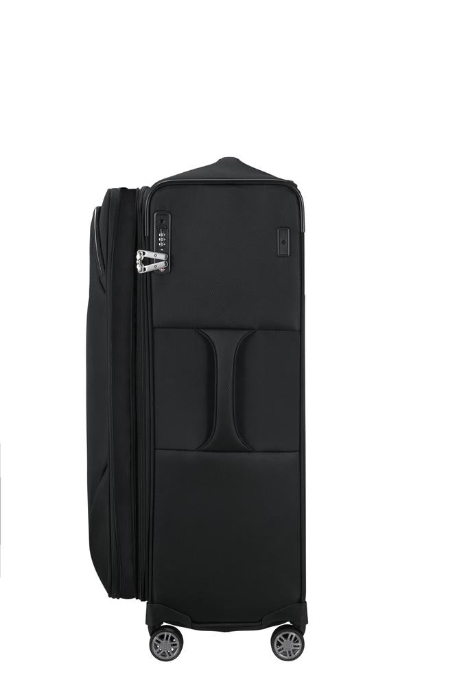 Samsonite Re-Lite myk Utvidbar koffert med 4 hjul 78 cm Svart-Myke kofferter-BagBrokers