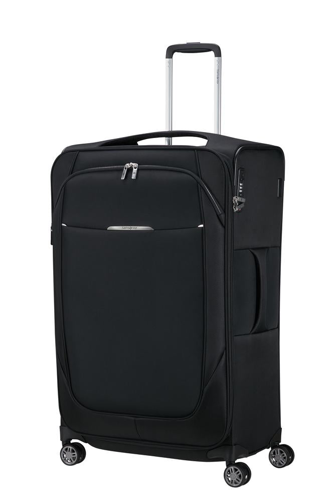 Samsonite Re-Lite myk Utvidbar koffert med 4 hjul 78 cm Svart-Myke kofferter-BagBrokers