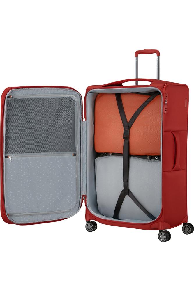 Samsonite Re-Lite myk Utvidbar koffert med 4 hjul 78 cm Valmuerød-Myke kofferter-BagBrokers