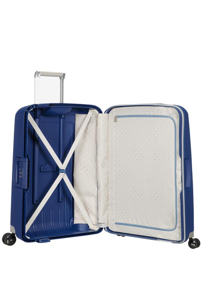 Samsonite S'Cure Hard ekstra stor koffert XL 81 cm/138L Mørke Blå-Harde kofferter-BagBrokers