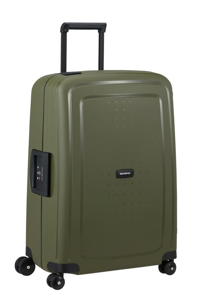 Samsonite S'Cure hard ekstra stor koffert 81 cm/138L Olive-Harde kofferter-BagBrokers