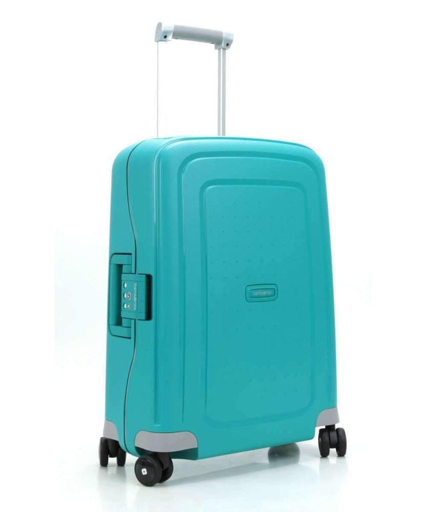 Samsonite S'Cure, hard lett kabin koffert 55 cm/34L Aqua Blue-Harde kofferter-BagBrokers