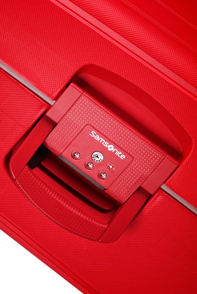 Samsonite S'Cure hard kabin koffert 55 cm/34L Crimson Red-Harde kofferter-BagBrokers