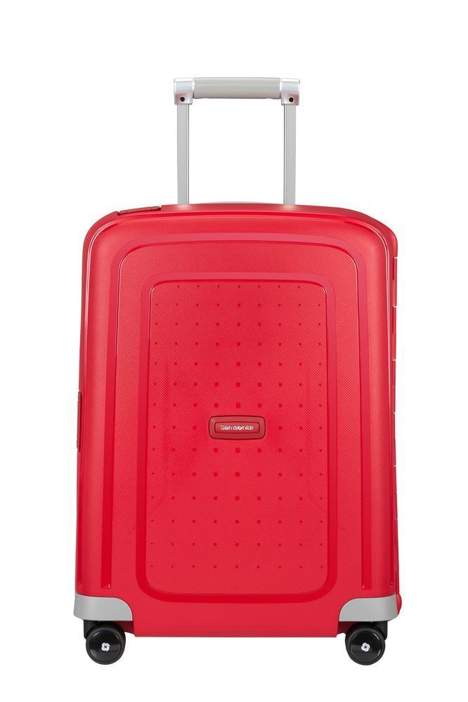 Samsonite S'Cure hard kabin koffert 55 cm/34L Crimson Red-Harde kofferter-BagBrokers