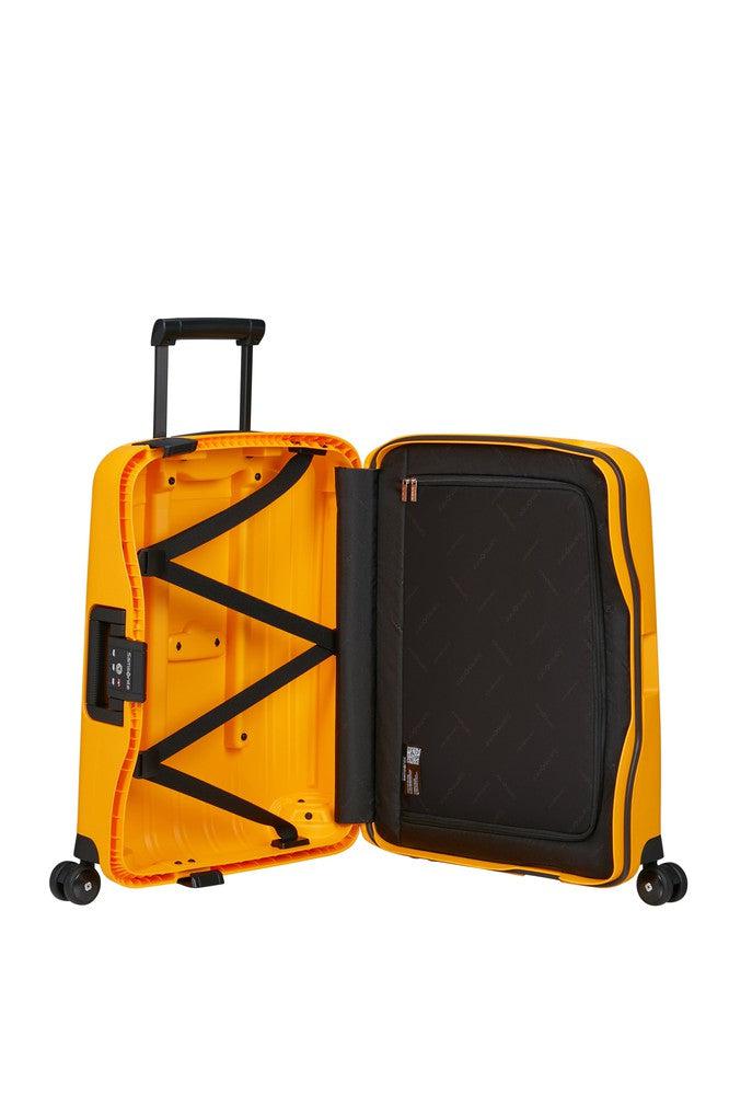 Samsonite S'Cure hard kabin koffert 55 cm/34L Honey Yellow-Harde kofferter-BagBrokers