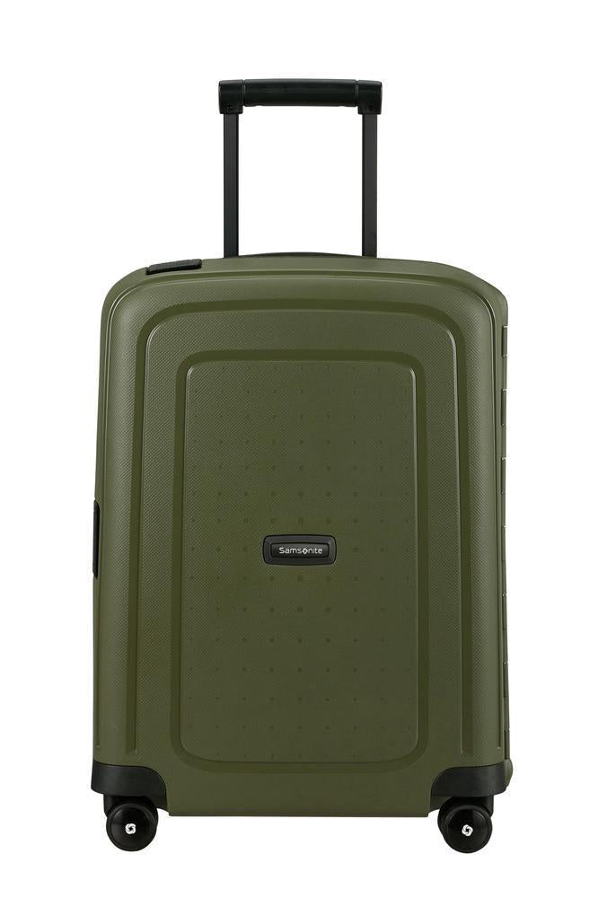 Samsonite S'Cure hard kabin koffert 55 cm/34L Olive-Harde kofferter-BagBrokers