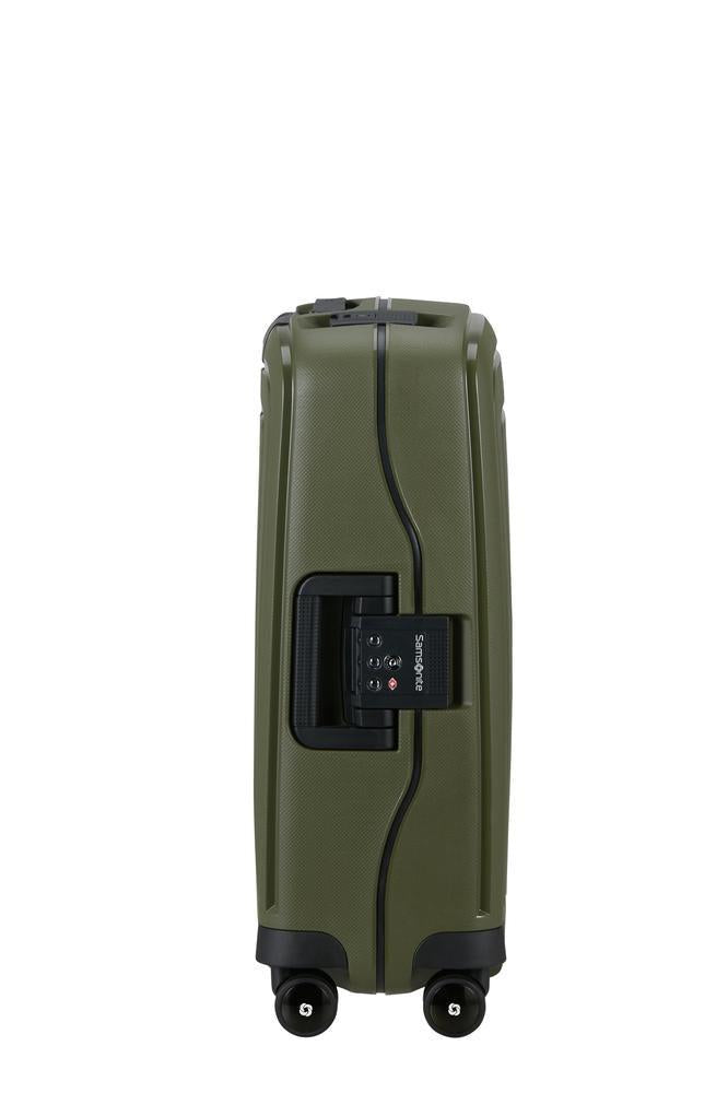 Samsonite S'Cure hard kabin koffert 55 cm/34L Olive-Harde kofferter-BagBrokers