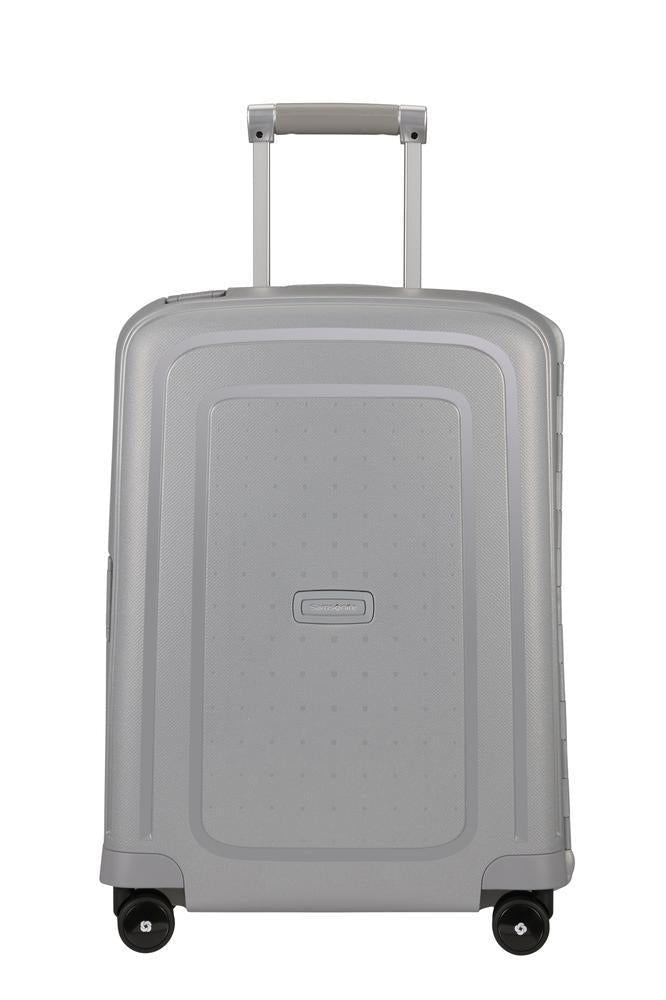 Samsonite S'Cure hard kabin koffert 55 cm/34L Sølv-Harde kofferter-BagBrokers