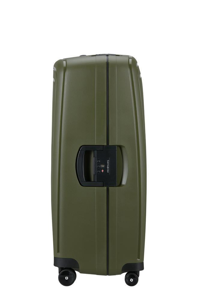 Samsonite S'Cure hard ekstra stor koffert 81 cm/138L Olive-Harde kofferter-BagBrokers