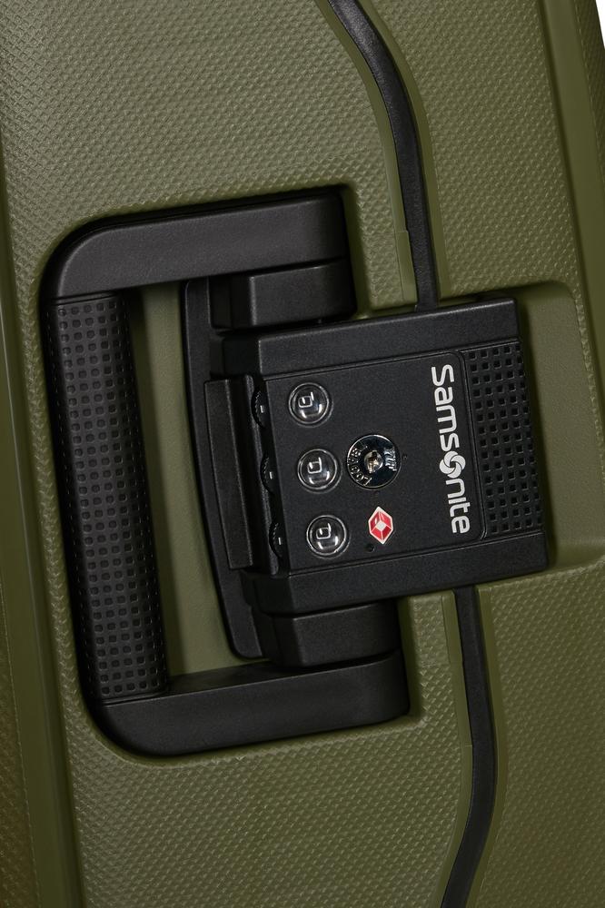 Samsonite S'Cure hard ekstra stor koffert 81 cm/138L Olive-Harde kofferter-BagBrokers