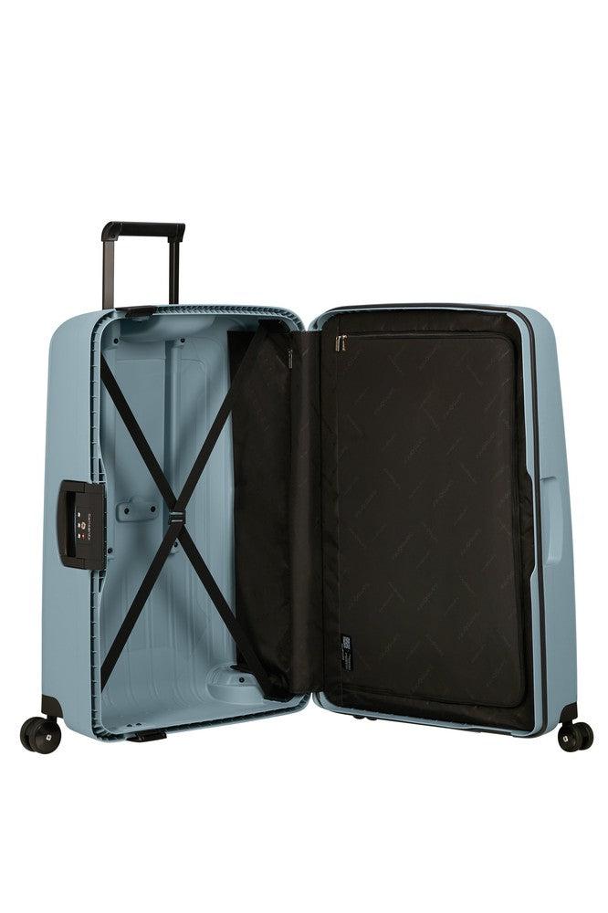 Samsonite S'Cure hard stor koffert 75 cm/102L Icy Blue-Harde kofferter-BagBrokers