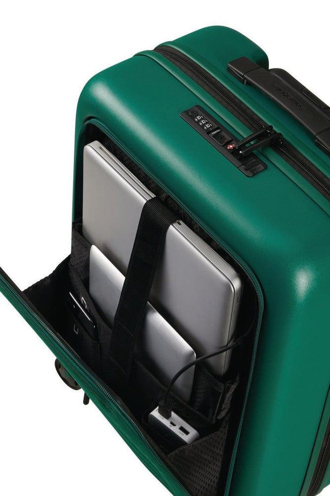 Samsonite STACKD Utvidbar kabin PC-koffert med 4 hjul 55 cm Jungle-Harde kofferter-BagBrokers