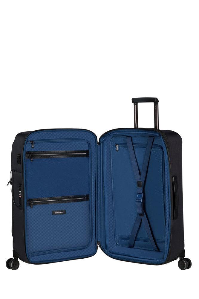 Samsonite Splendix medium utvidbar koffert med 4 hjul 67 cm Black-Myke kofferter-BagBrokers