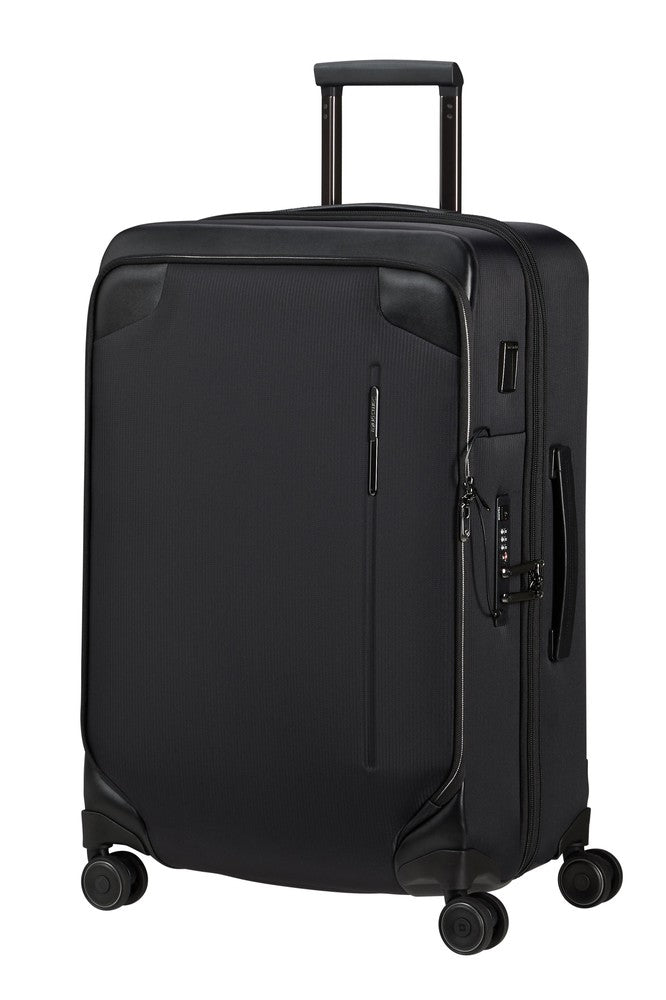 Samsonite Splendix medium utvidbar koffert med 4 hjul 67 cm Black-Myke kofferter-BagBrokers