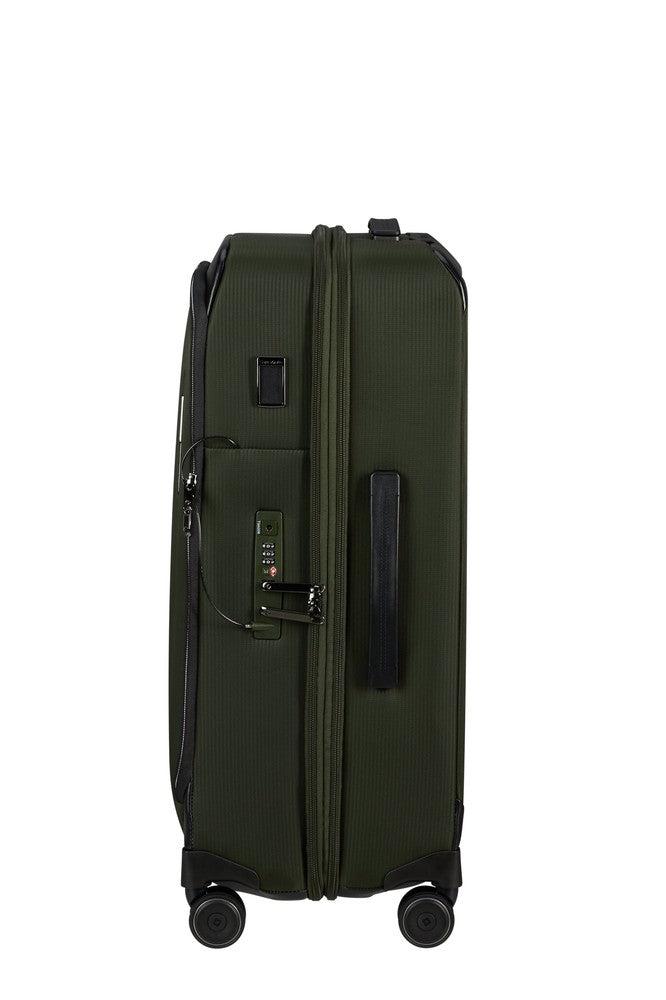 Samsonite Splendix medium utvidbar koffert med 4 hjul 67 cm Green/Black-Myke kofferter-BagBrokers