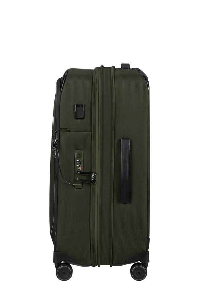 Samsonite Splendix medium utvidbar koffert med 4 hjul 67 cm Green/Black-Myke kofferter-BagBrokers