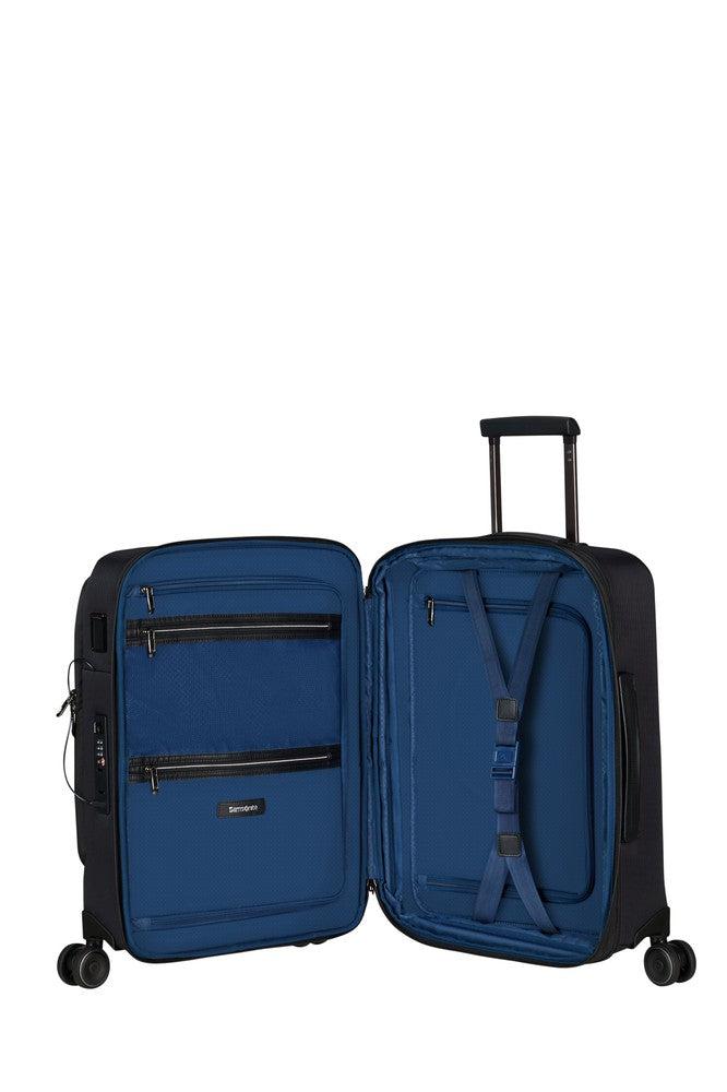 Samsonite Splendix utvidbar kabinkoffert med 4 hjul 55 cm Black-Myke kofferter-BagBrokers