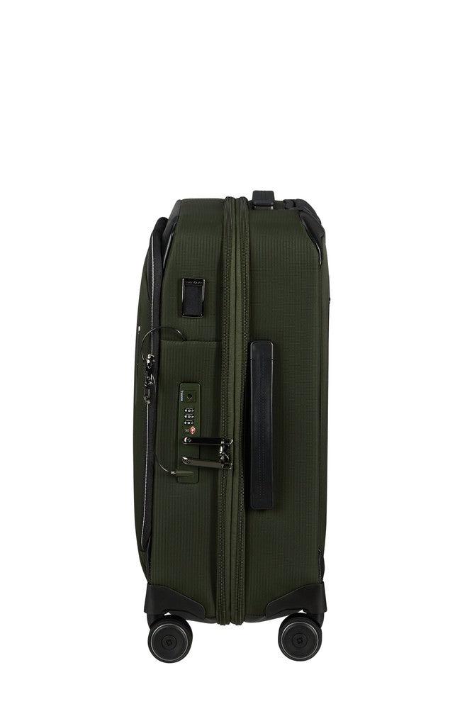 Samsonite Splendix utvidbar kabinkoffert med 4 hjul 55 cm Green/Black-Myke kofferter-BagBrokers