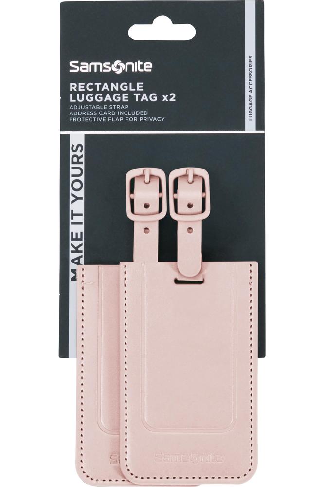 Samsonite Ta Revolution Bagasjemerke x 2 Rosa-Bagasjetag-BagBrokers