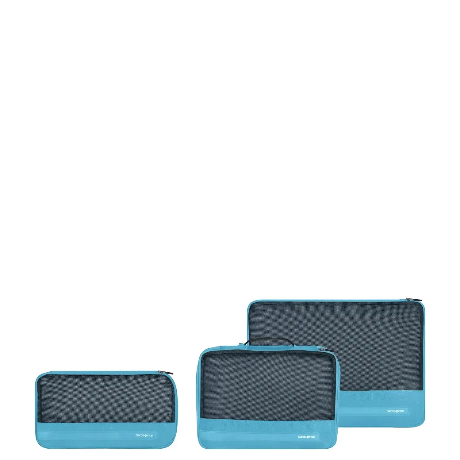 Samsonite Ta Revolution Sett med 3 pakkekuber Vivid Blue-Toalettmappe-BagBrokers