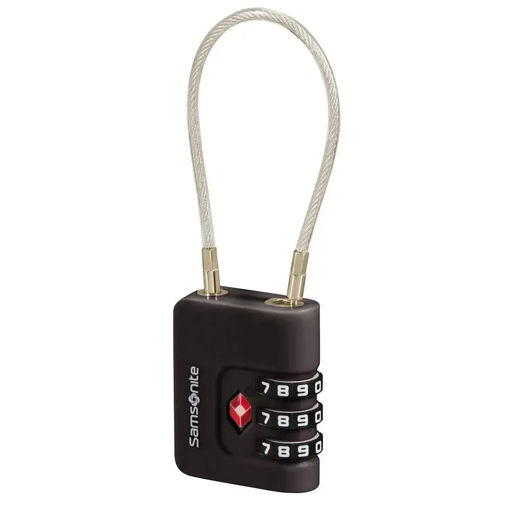 Samsonite Ta Revolution TSA-kabellås Black-Lås-BagBrokers