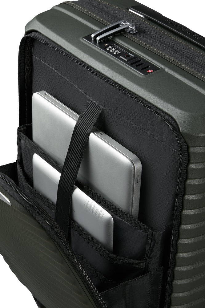 Samsonite UPSCAPE Kabinkoffert EXP med PC-lomme 55 cm Climbing Ivy-Harde kofferter-BagBrokers