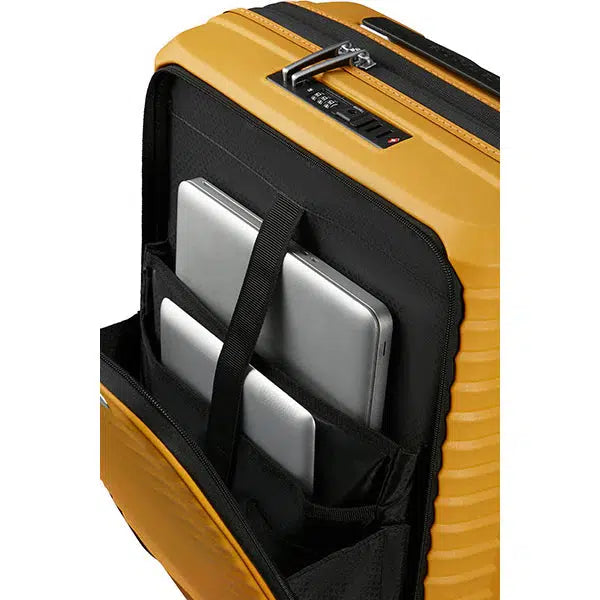 Samsonite UPSCAPE Kabinkoffert EXP med PC-lomme 55 cm Yellow-Harde kofferter-BagBrokers