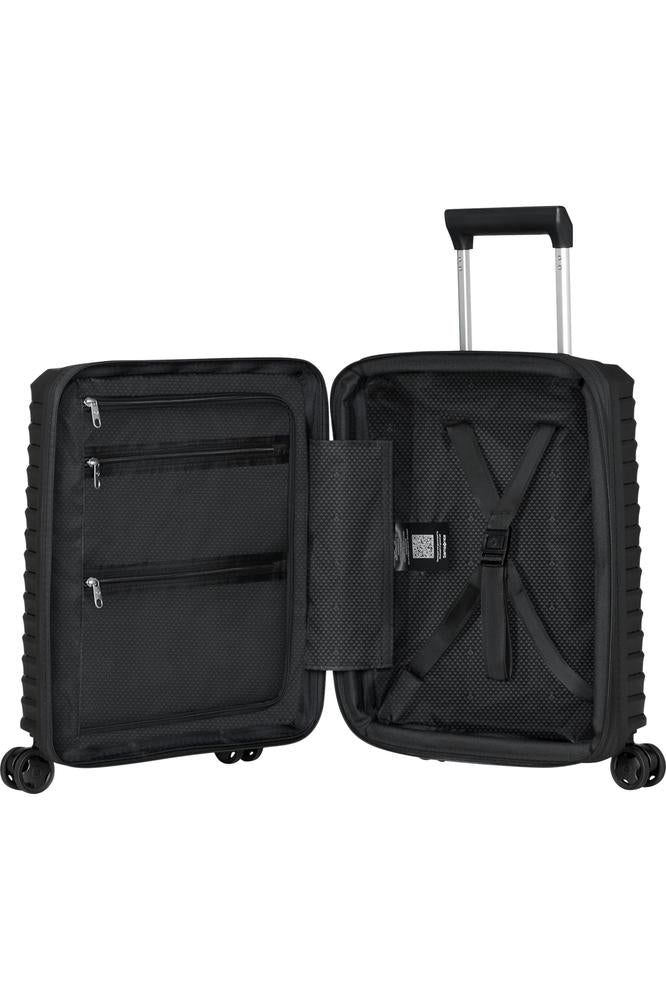 Samsonite UPSCAPE Koffert med 4 hjul Underseater 45cm Svart-Harde kofferter-BagBrokers