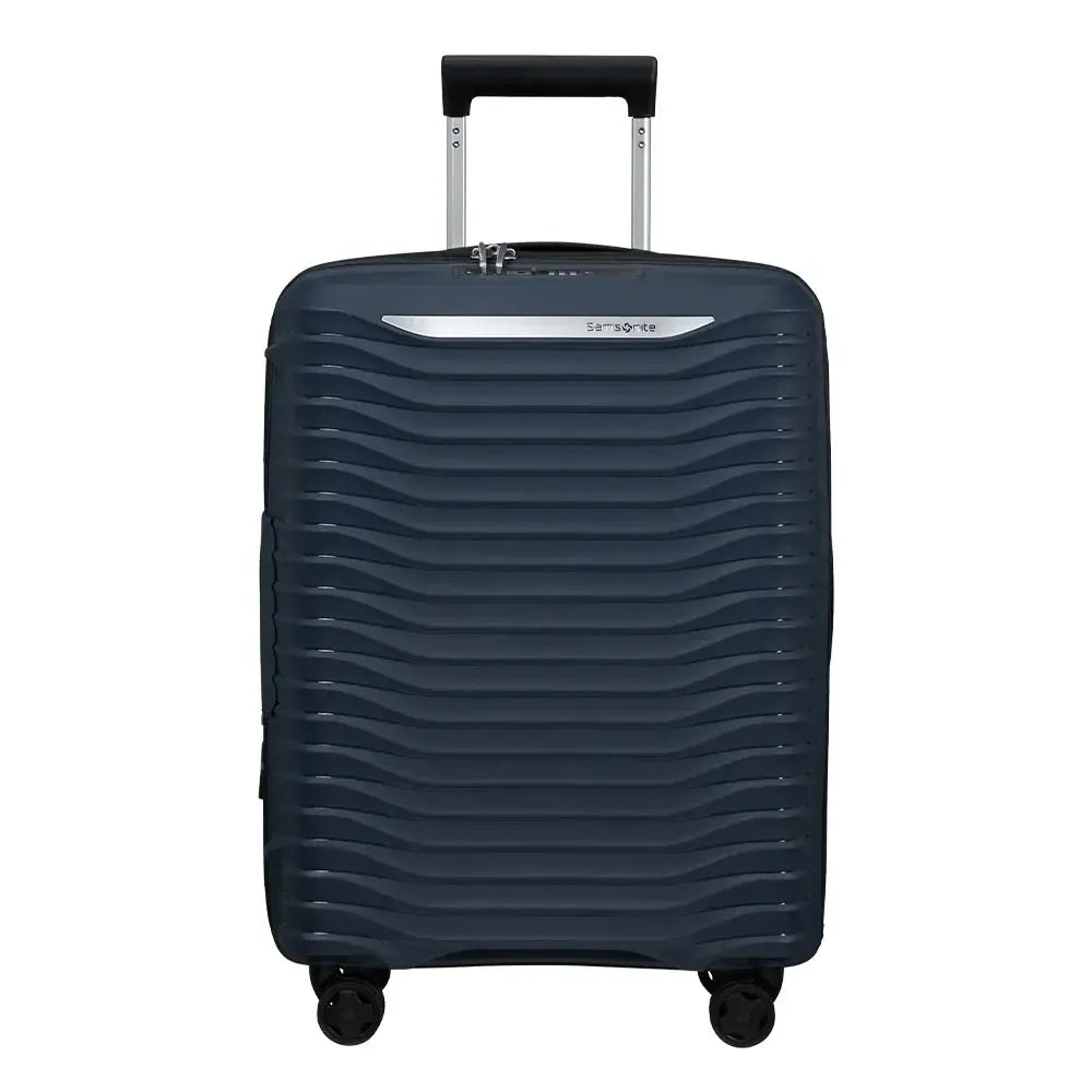 Samsonite UPSCAPE Utvidbar koffert med 4 hjul 55 cm Blue Nights-Harde kofferter-BagBrokers