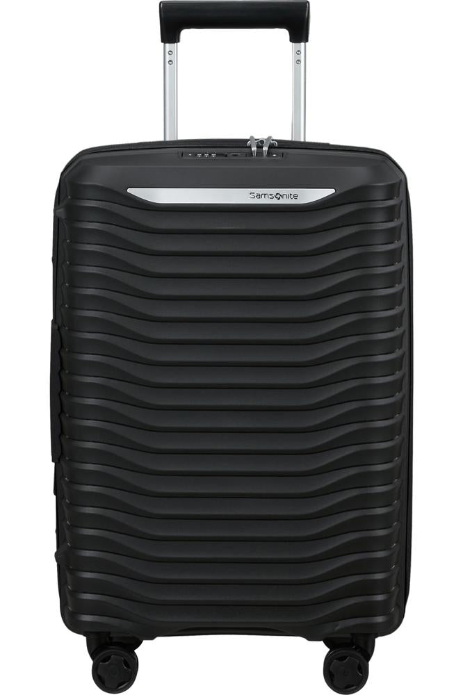 Samsonite UPSCAPE utvidbar smal kabinkoffert 55 cm Svart-Harde kofferter-BagBrokers