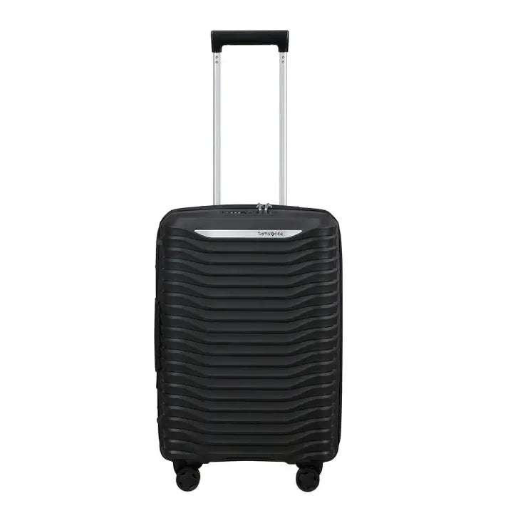 Samsonite UPSCAPE utvidbar smal kabinkoffert 55 cm Svart-Harde kofferter-BagBrokers