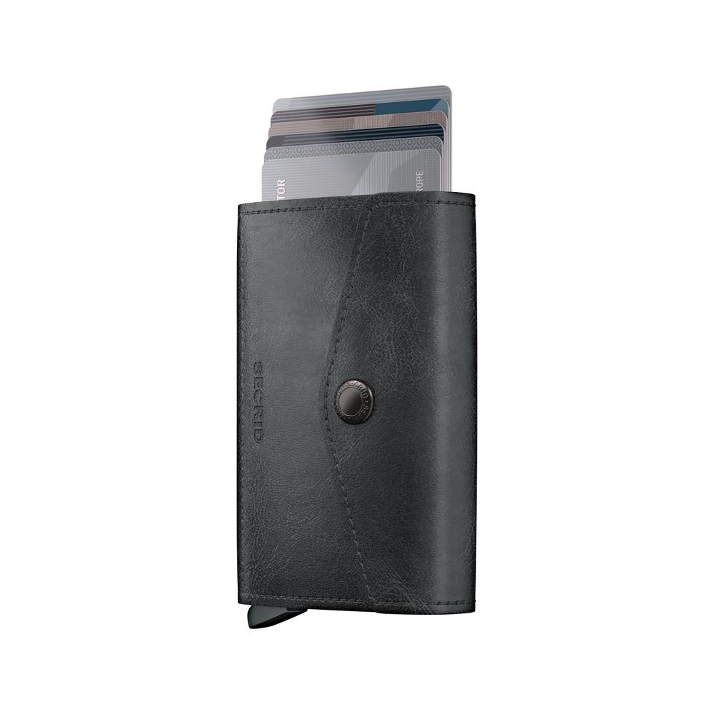 Secrid Miniwallet Envelope Vintage Black-Lommebok/ Kortholder-BagBrokers