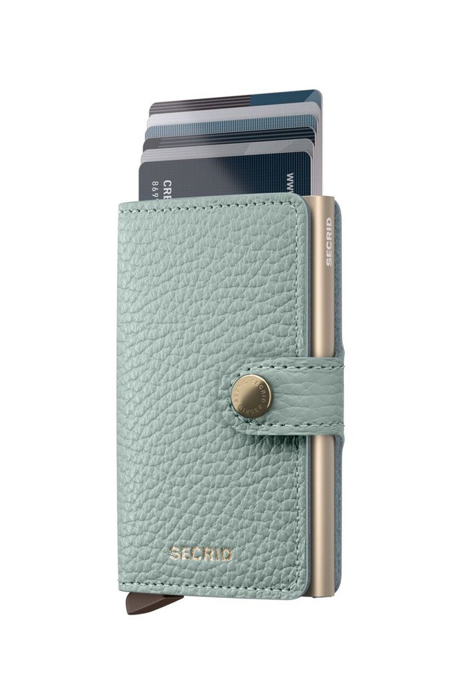 Secrid Miniwallet Pebble Sea Green-Lommebok/ Kortholder-BagBrokers