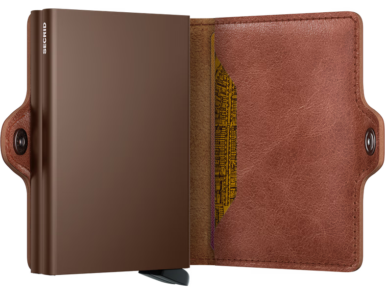Secrid Twinwallet vintage Cognac Brown-Lommebok/ Kortholder-BagBrokers