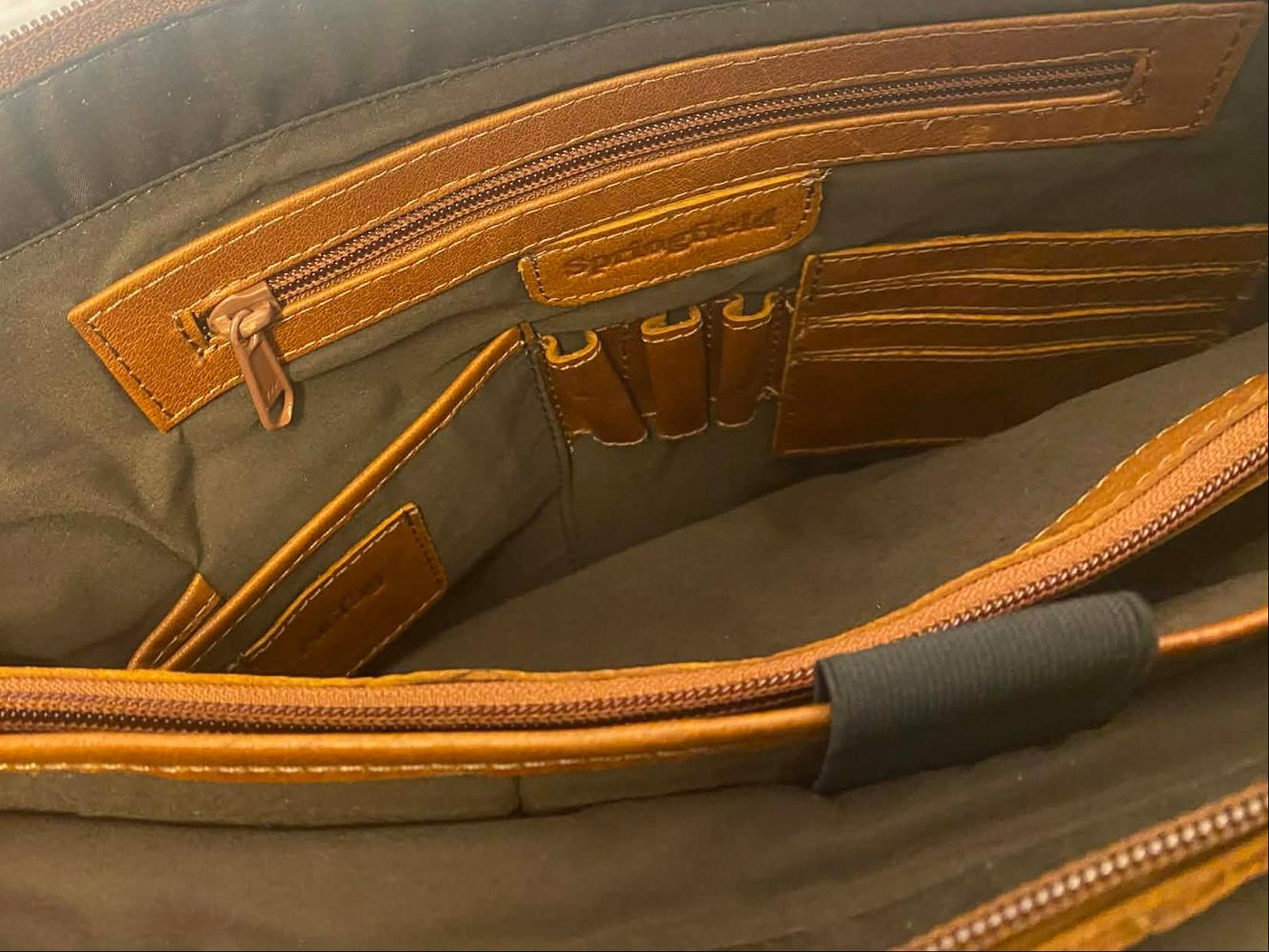 Springfield Crossover Pc-veske i skinn 15" Cognac-Veske-BagBrokers