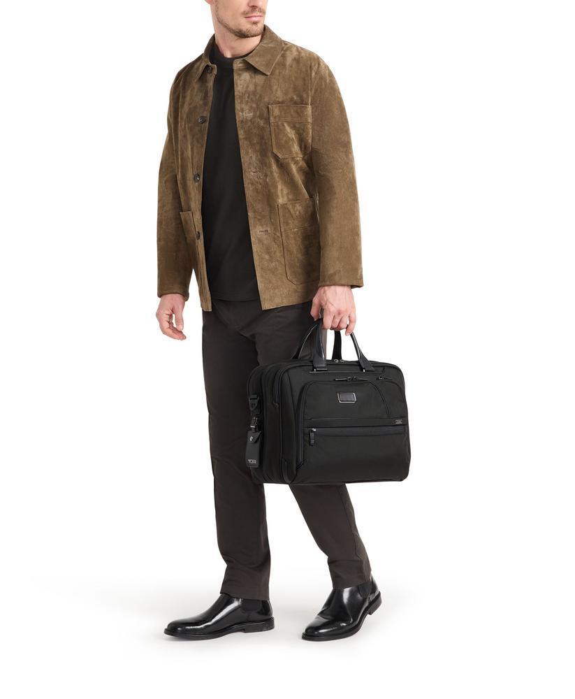 TUMI Alpha Medium 15" Expandable Briefcase Black-Veske-BagBrokers
