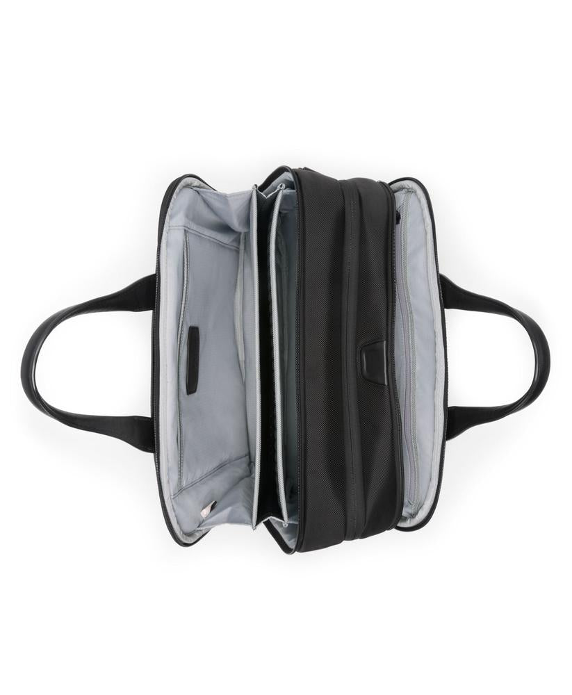 TUMI Alpha Medium 15" Expandable Briefcase Black-Veske-BagBrokers