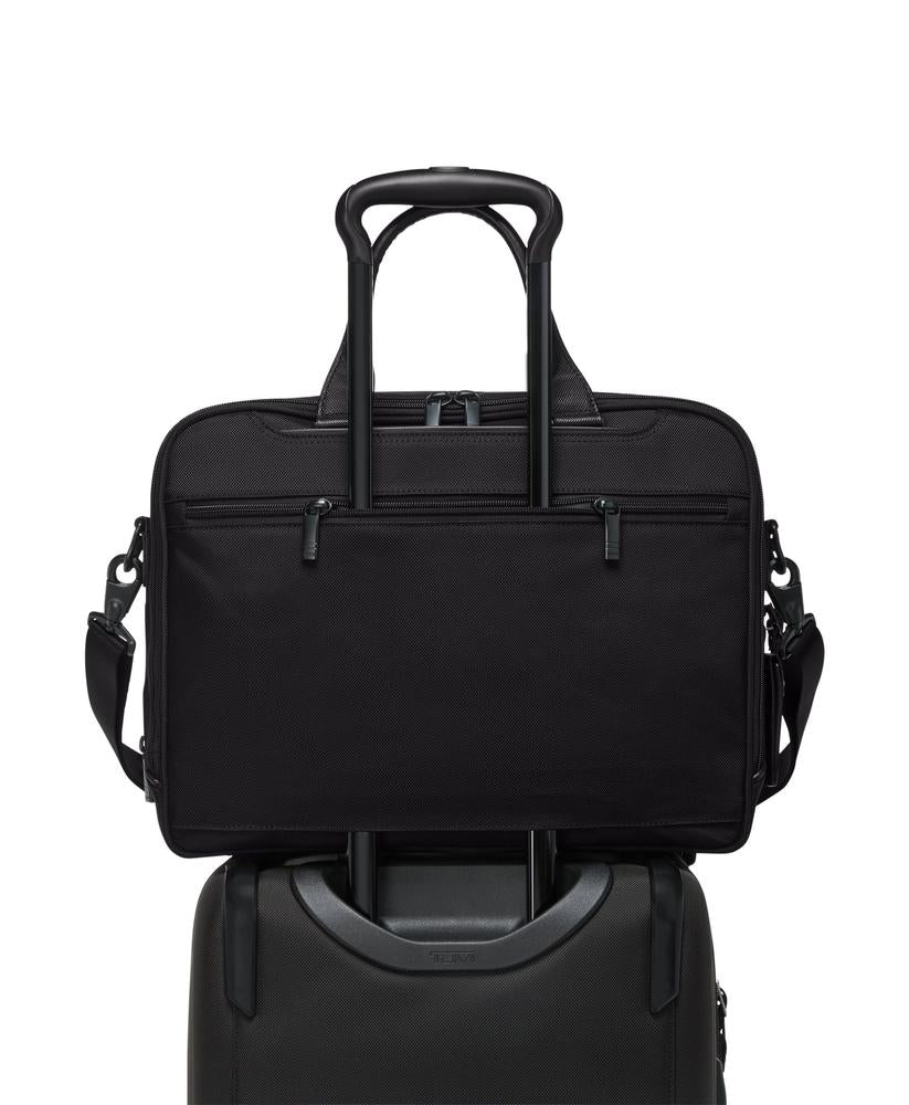 TUMI Alpha Medium 15" Expandable Briefcase Black-Veske-BagBrokers