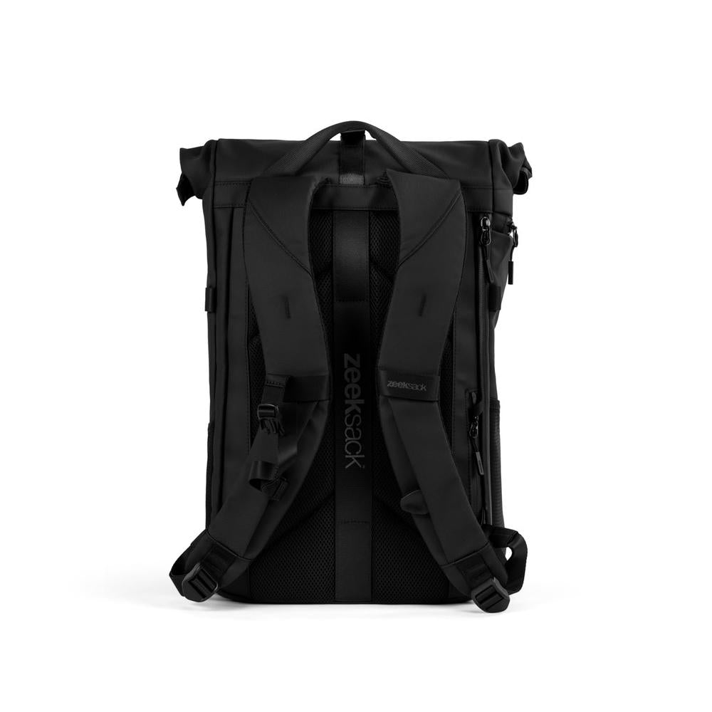 The Rolltop ryggsekk bakside med skulderremme