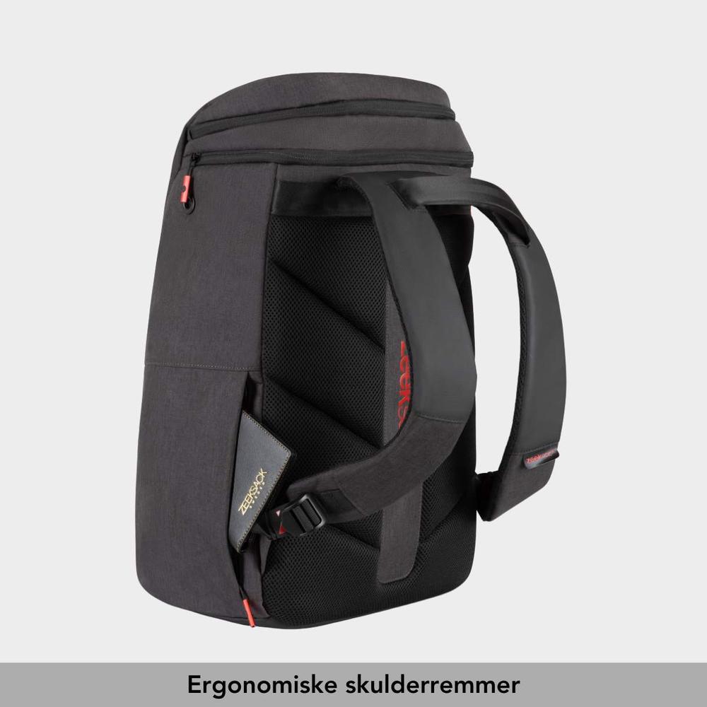 The Zeeker ryggsekk bakside med ergonomiske skulderremmer