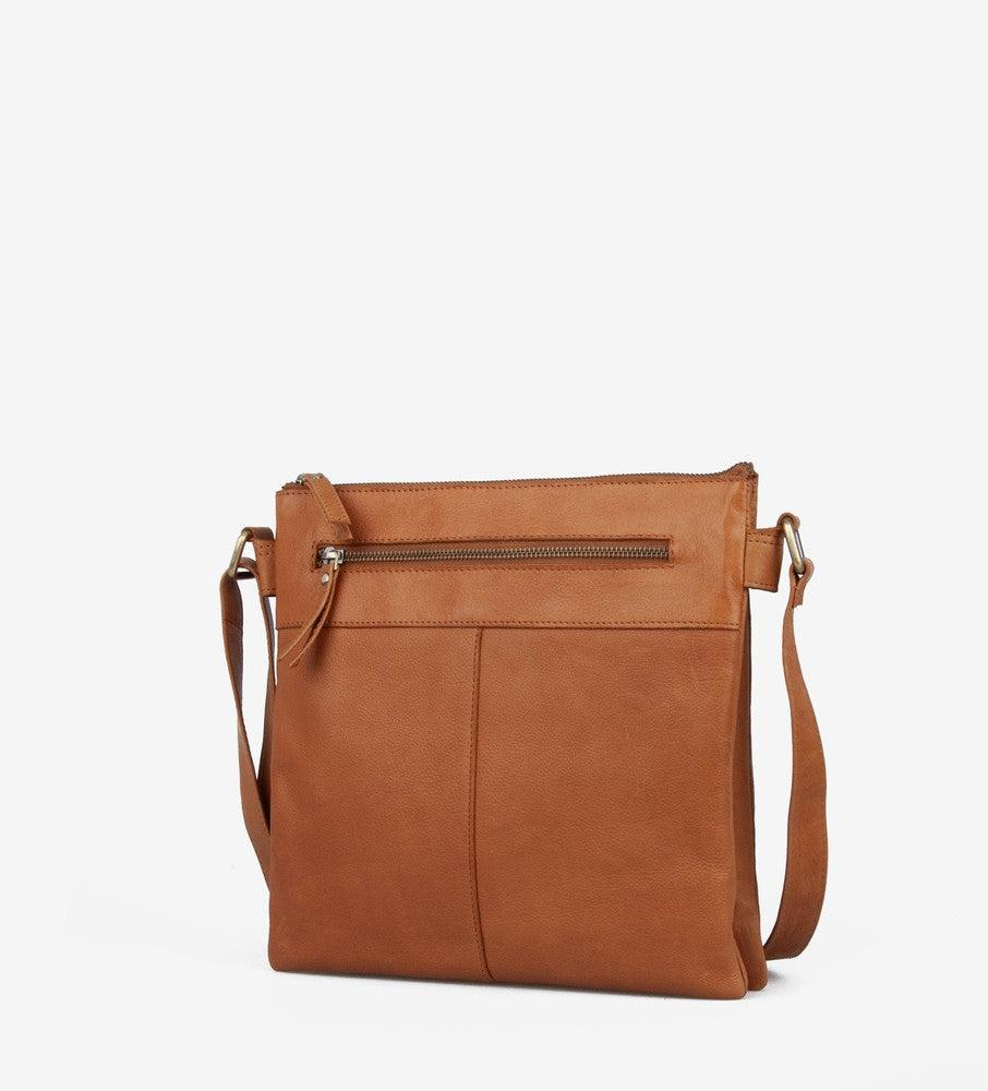 Treats Ansa crossbody veske i skinn Cognac-Damevesker-BagBrokers