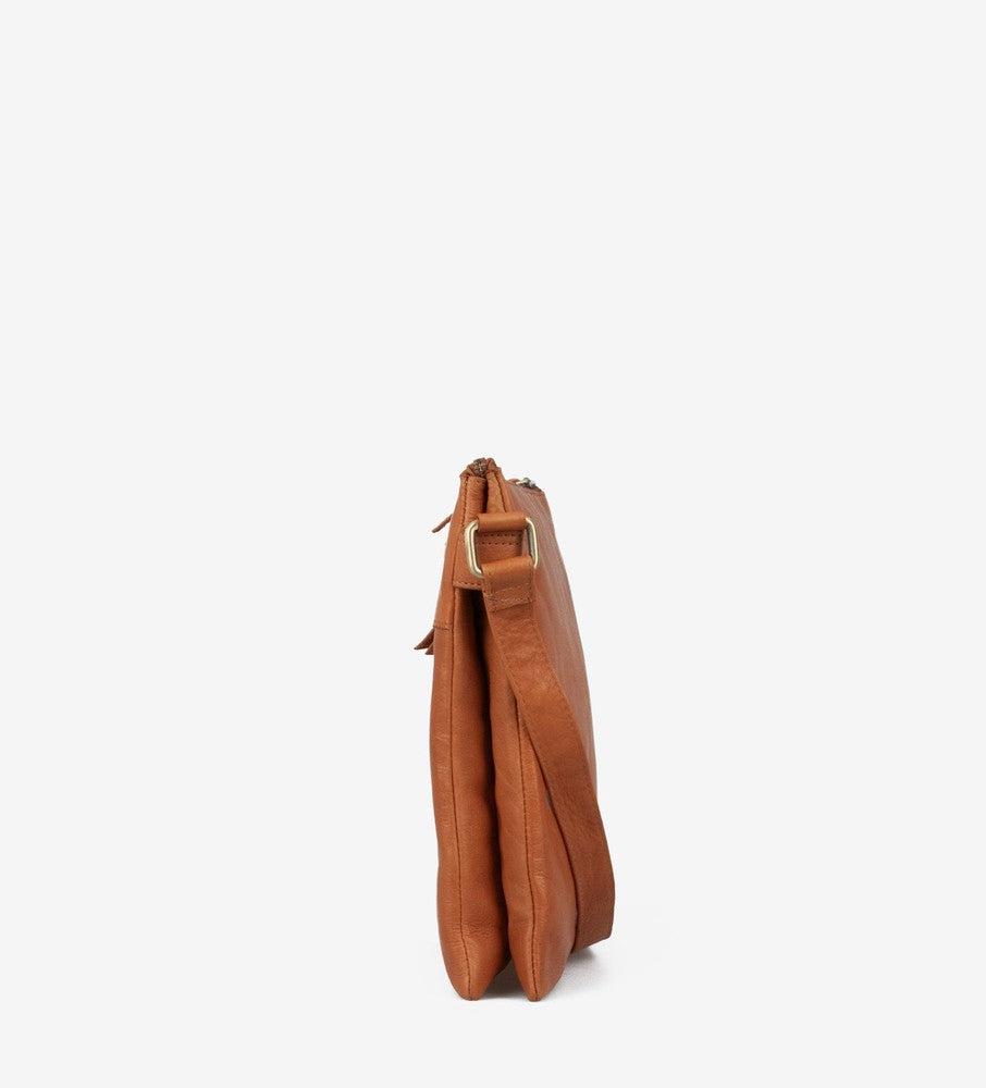 Treats Ansa crossbody veske i skinn Cognac-Damevesker-BagBrokers