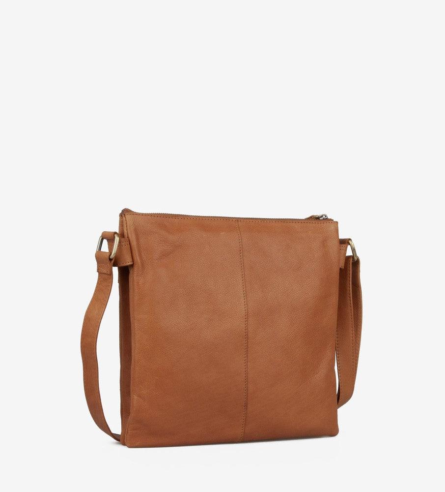 Treats Ansa crossbody veske i skinn Cognac-Damevesker-BagBrokers