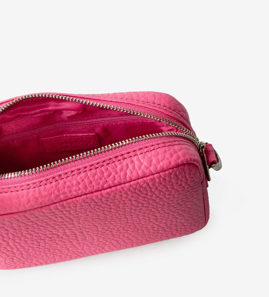 Treats Jasmin liten skulderveske i skinn Pink-Damevesker-BagBrokers