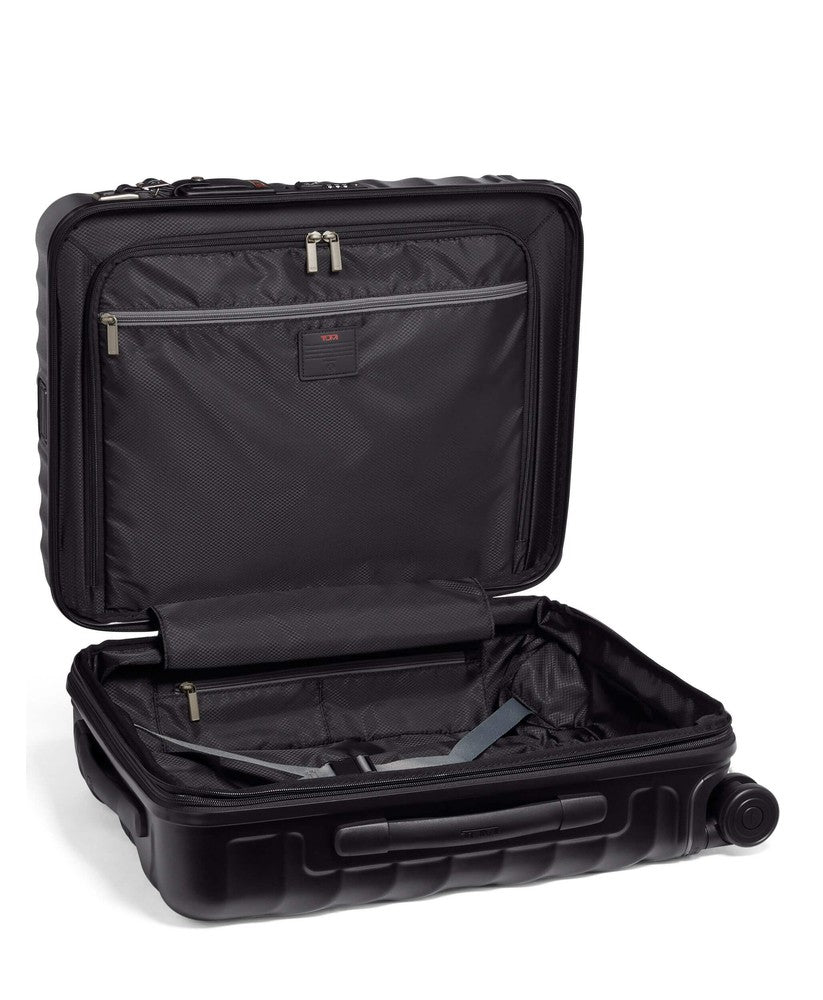 Tumi 19 Degree Continental Expandable Carry-On 55 cm Black Texture-Harde kofferter-BagBrokers