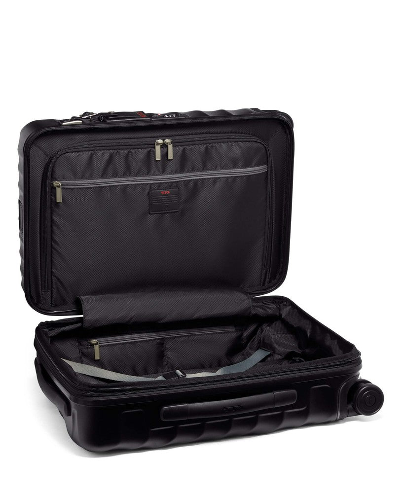 Tumi 19 Degree International Expandable Carry-On 55 cm Black Texture-Harde kofferter-BagBrokers